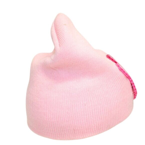 Handcrafted Handmade Bead My Little Pony Soft Pink Knit Beanie Adult - Picture 5 of 5